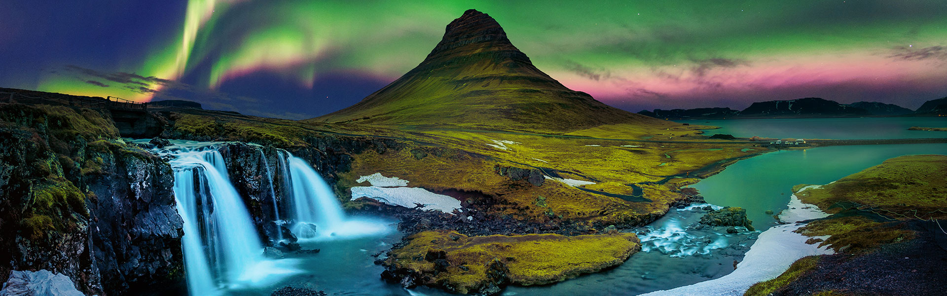 Image de fond qui montre un paysage du pays Islande