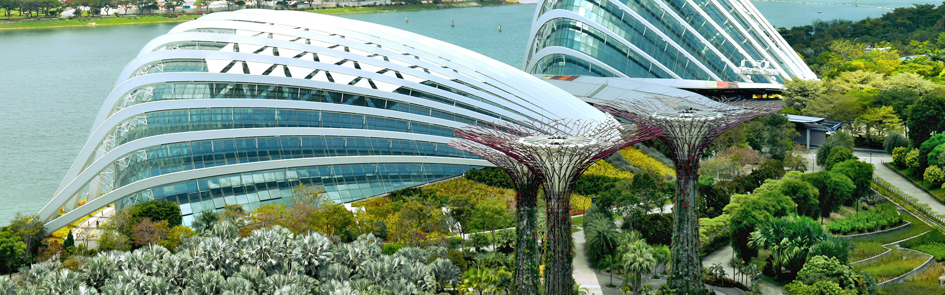 Image de fond qui montre un paysage du pays Singapour